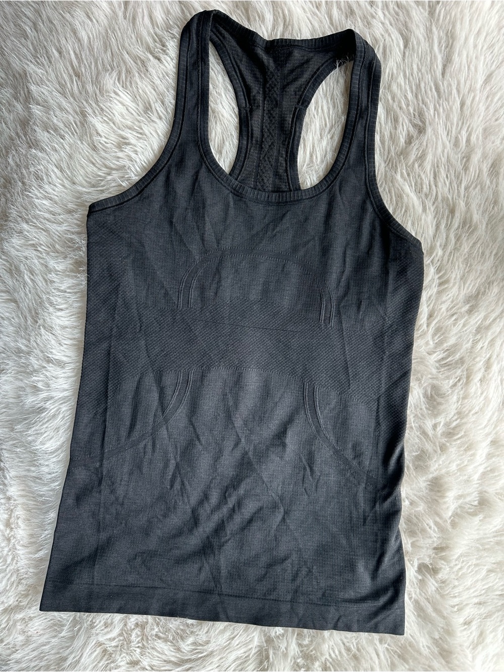 lululemon athletica Black Seamless Racerback Tank size 8